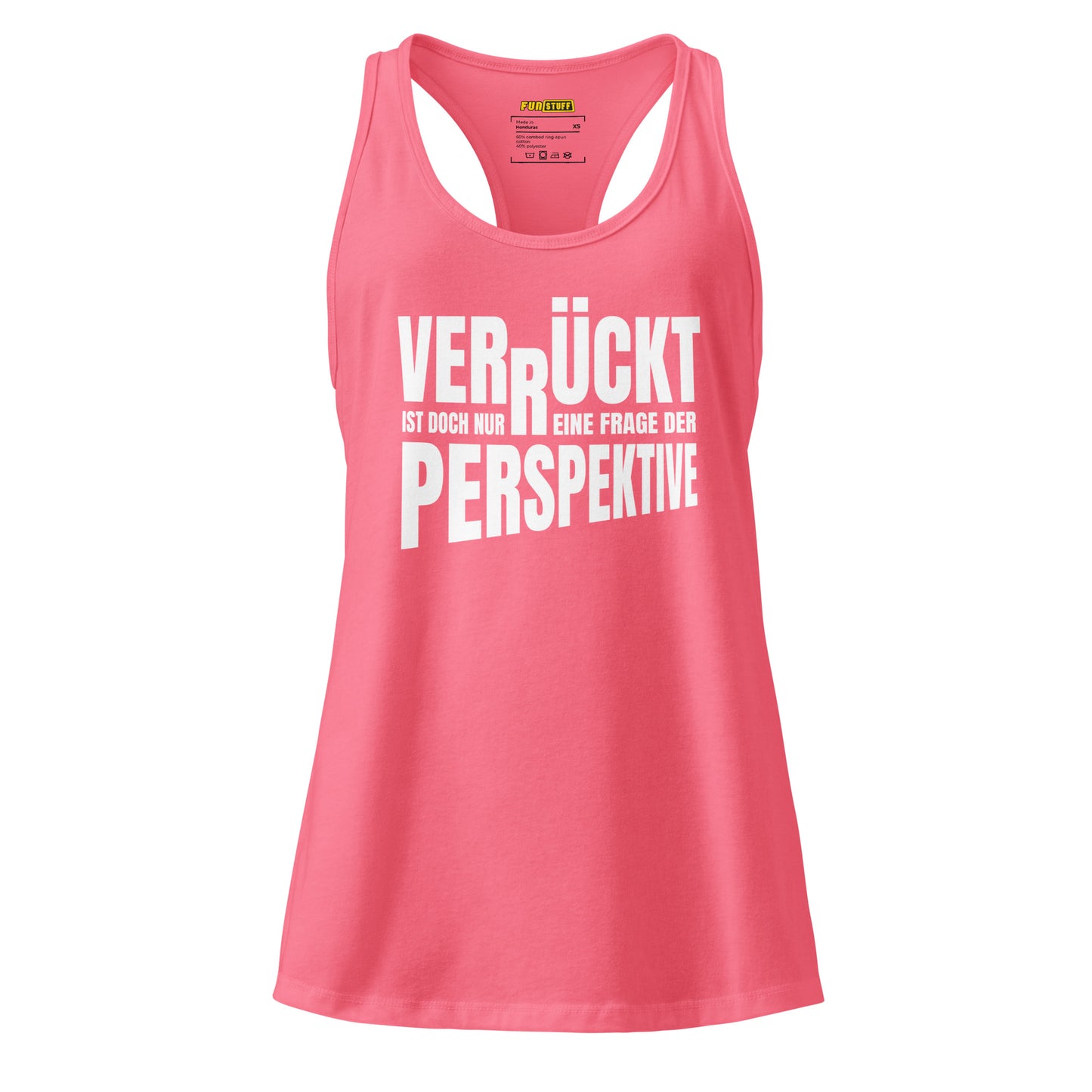 Verrückt ist nur eine Frage der Perspektive Tanktop für Damen