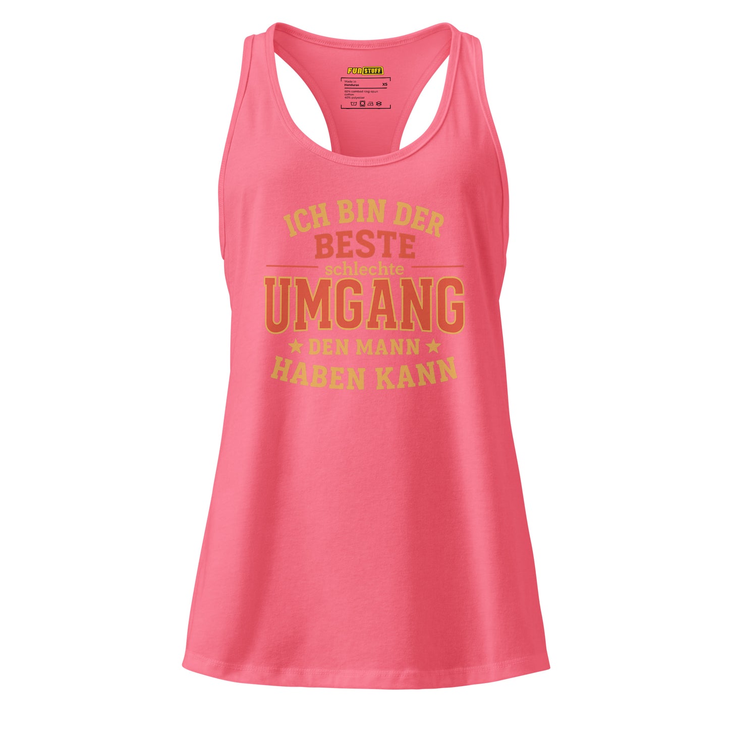 Ich bin der beste schlechte Umgang den Mann haben kann – Damen Racerback Tanktop