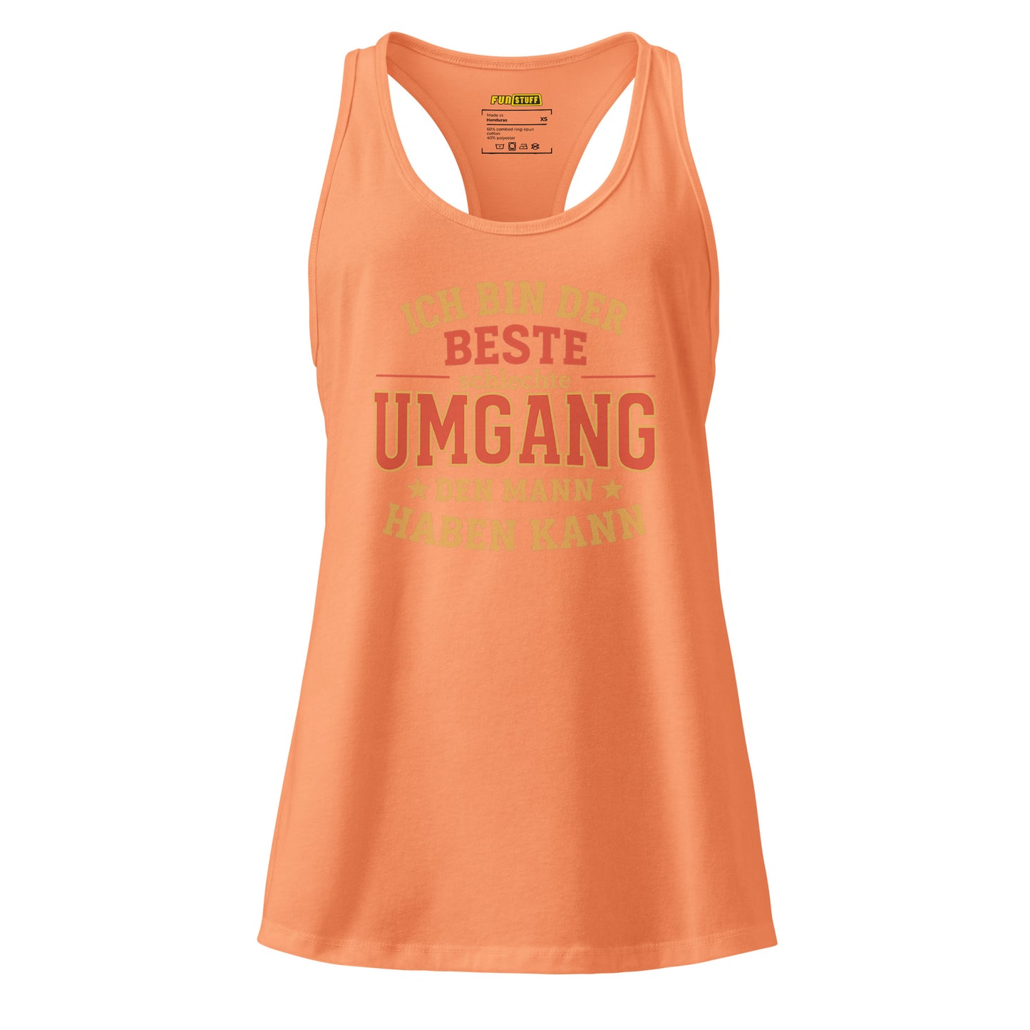 Ich bin der beste schlechte Umgang den Mann haben kann – Damen Racerback Tanktop