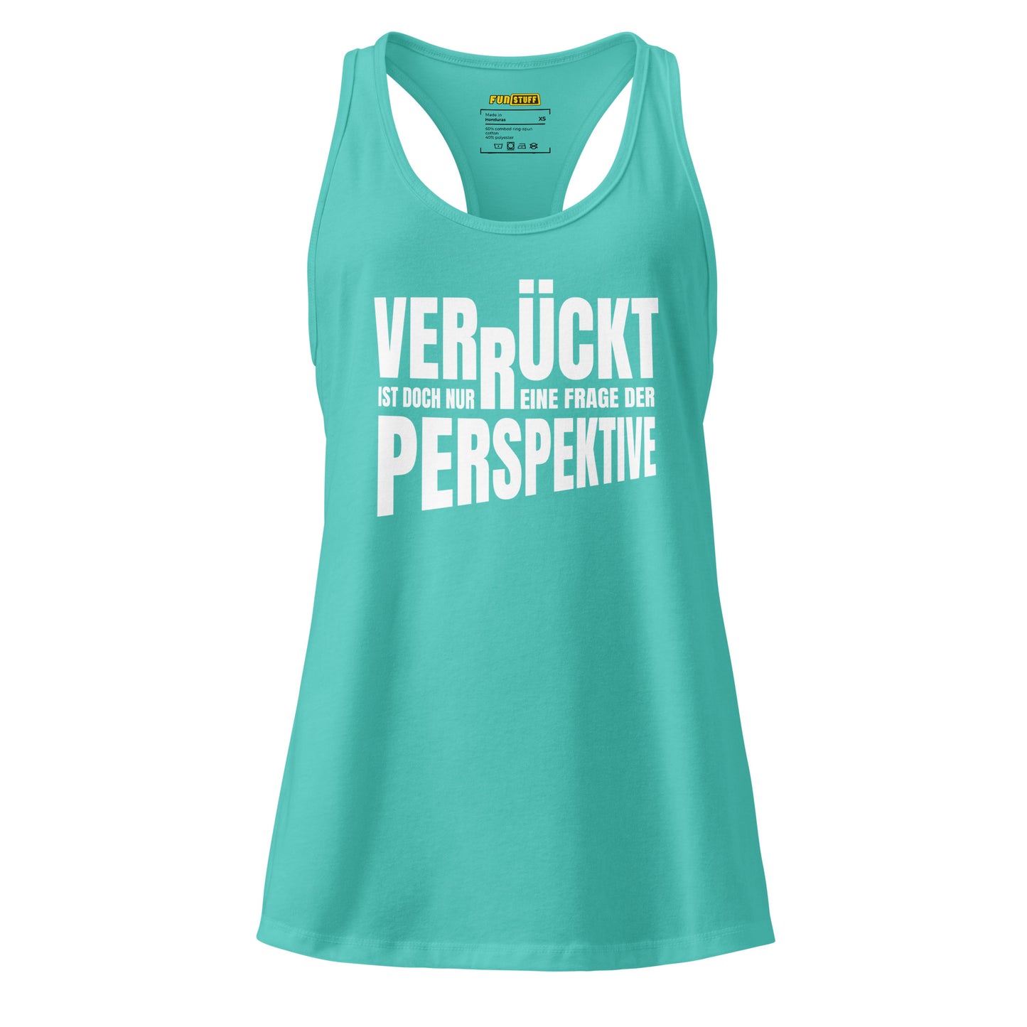 Verrückt ist nur eine Frage der Perspektive Tanktop für Damen