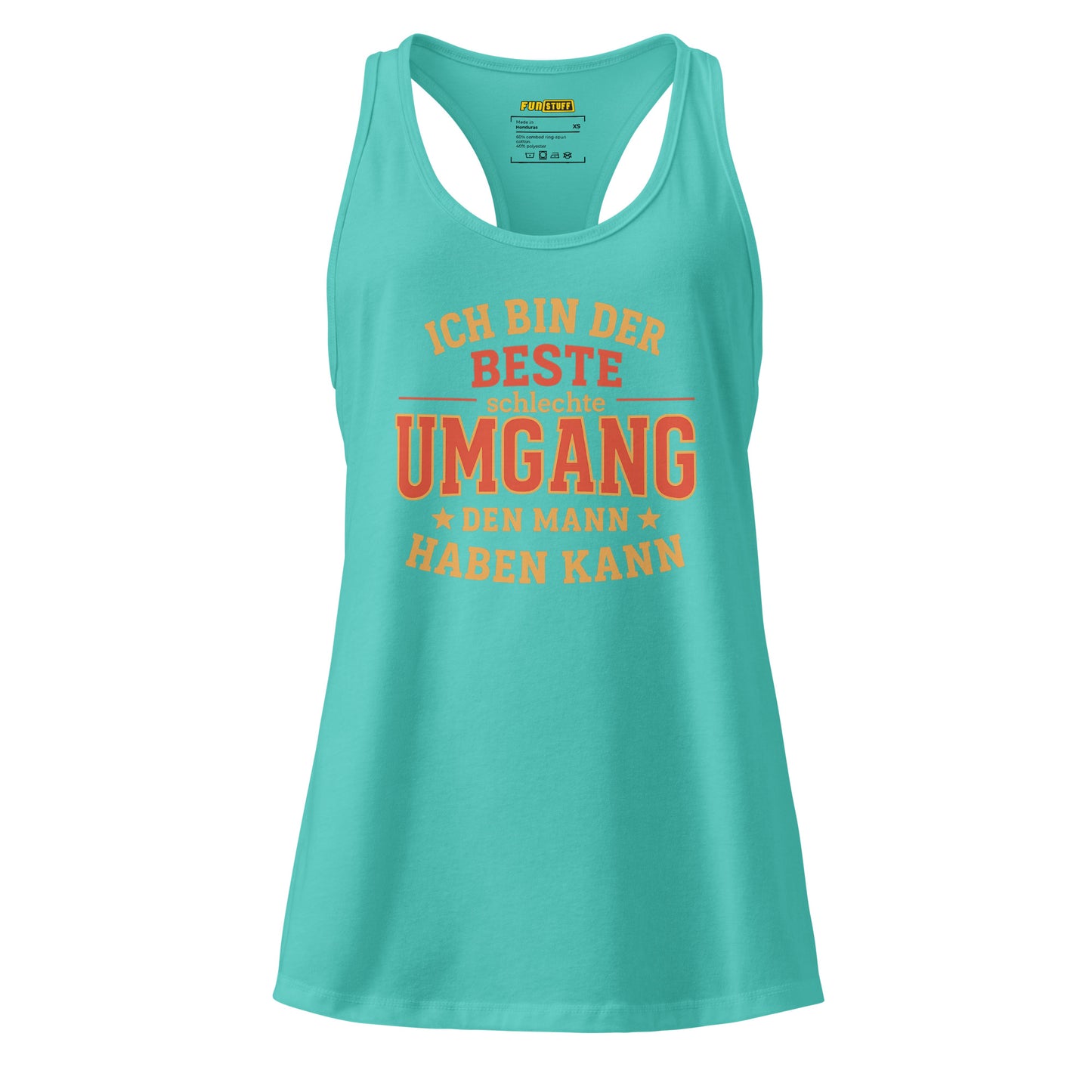 Ich bin der beste schlechte Umgang den Mann haben kann – Damen Racerback Tanktop