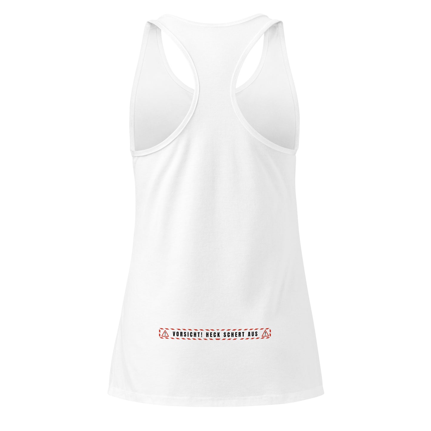 Caution: Rear end is out Tank top for women – back print