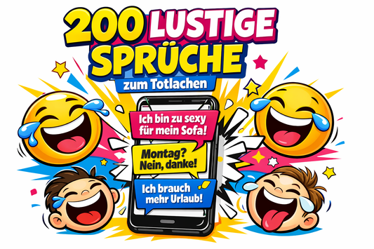 200 lustige Sprüche zum Totlachen – die besten kurzen Sprüche fürs Internet