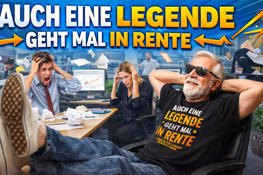Auch eine Legende geht mal in Rente – Die lustigsten Sprüche & Ideen zum Abschied