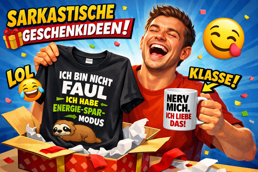 Lustige Geschenkideen für Freunde, die Sarkasmus verstehen – 15 treffsichere Ideen mit schwarzem Humor