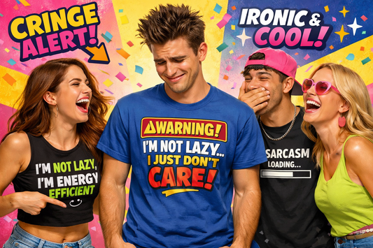 Lustige T-Shirts: Sind sie überhaupt noch zeitgemäß oder schon cringe?