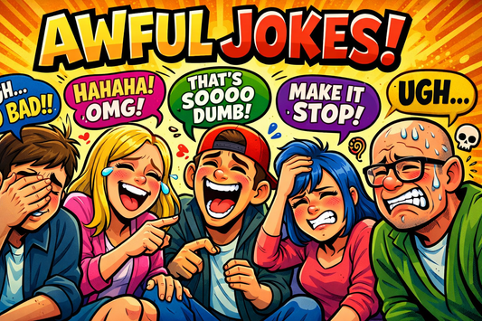 Die TOP 50 Flachwitze 2026: So schlecht, dass sie wieder genial sind 😂