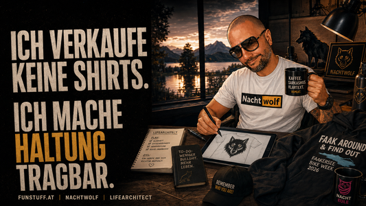 Wolfgang Kamper-Mellitzer im Kreativstudio: Ich verkaufe keine Shirts, ich mache Haltung tragbar