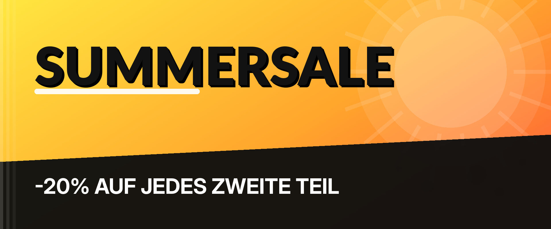 SUMMERSALE -20% auf jedes zweite Teil