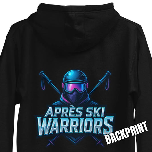 Après Ski Warriors – Backprint Hoodie für Party-Teams