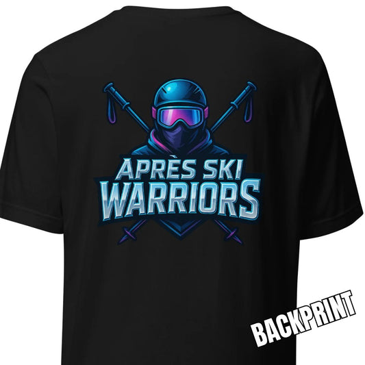 Après Ski Warriors – Backprint T-Shirt für Feier-Gruppen