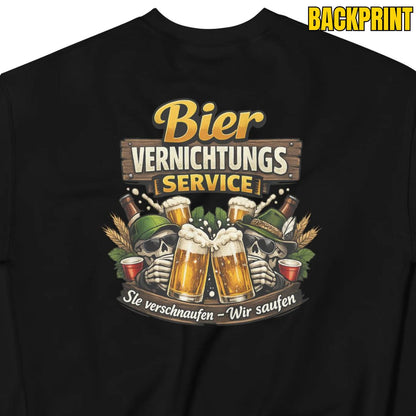 Bier Vernichtungs Service – Backprint Crew Sweater