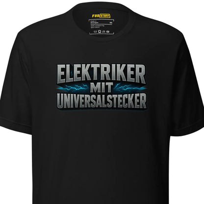 Elektriker mit Universalstecker – T-Shirt