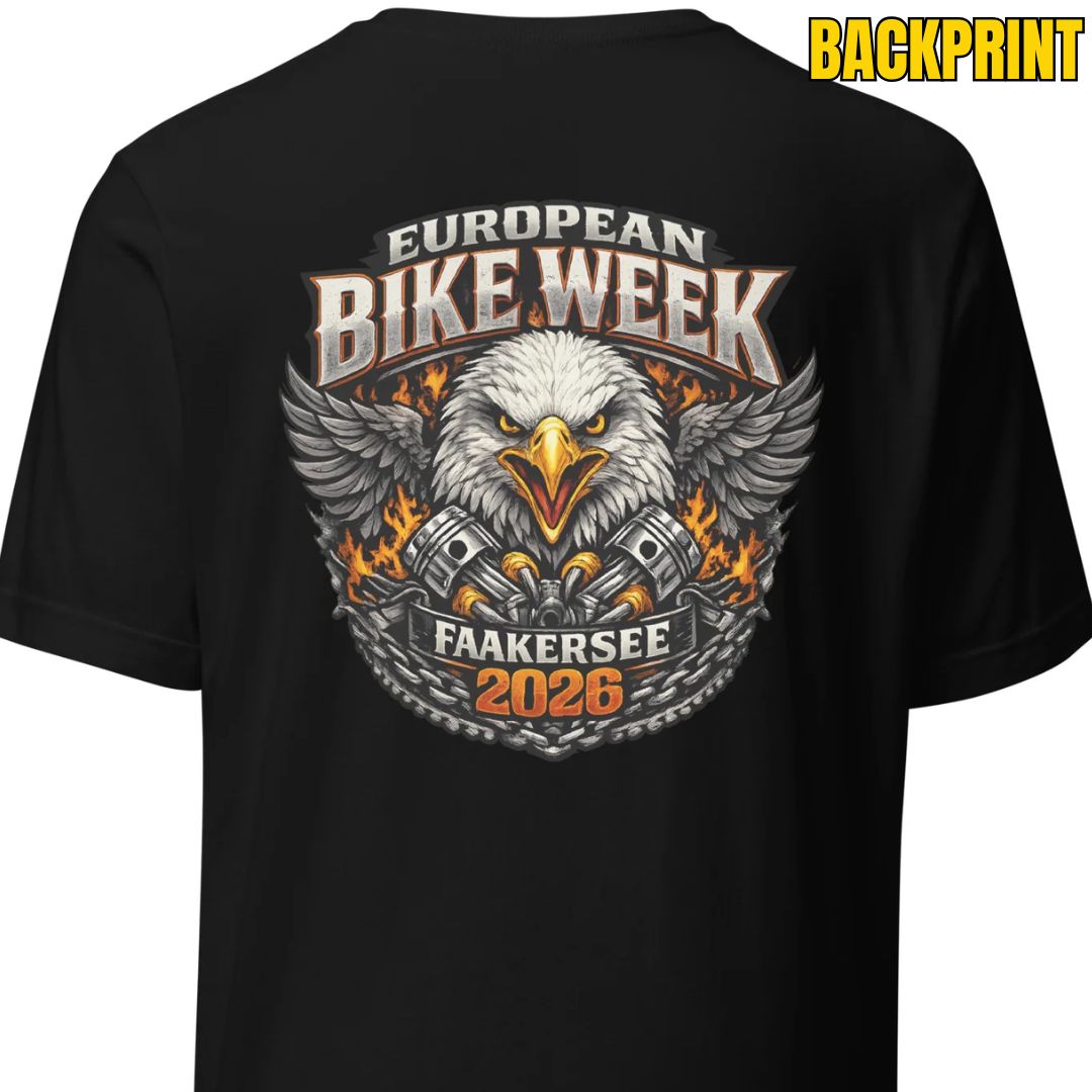 European Bike Week 2026 – Eagle Edition Backprint T-Shirt