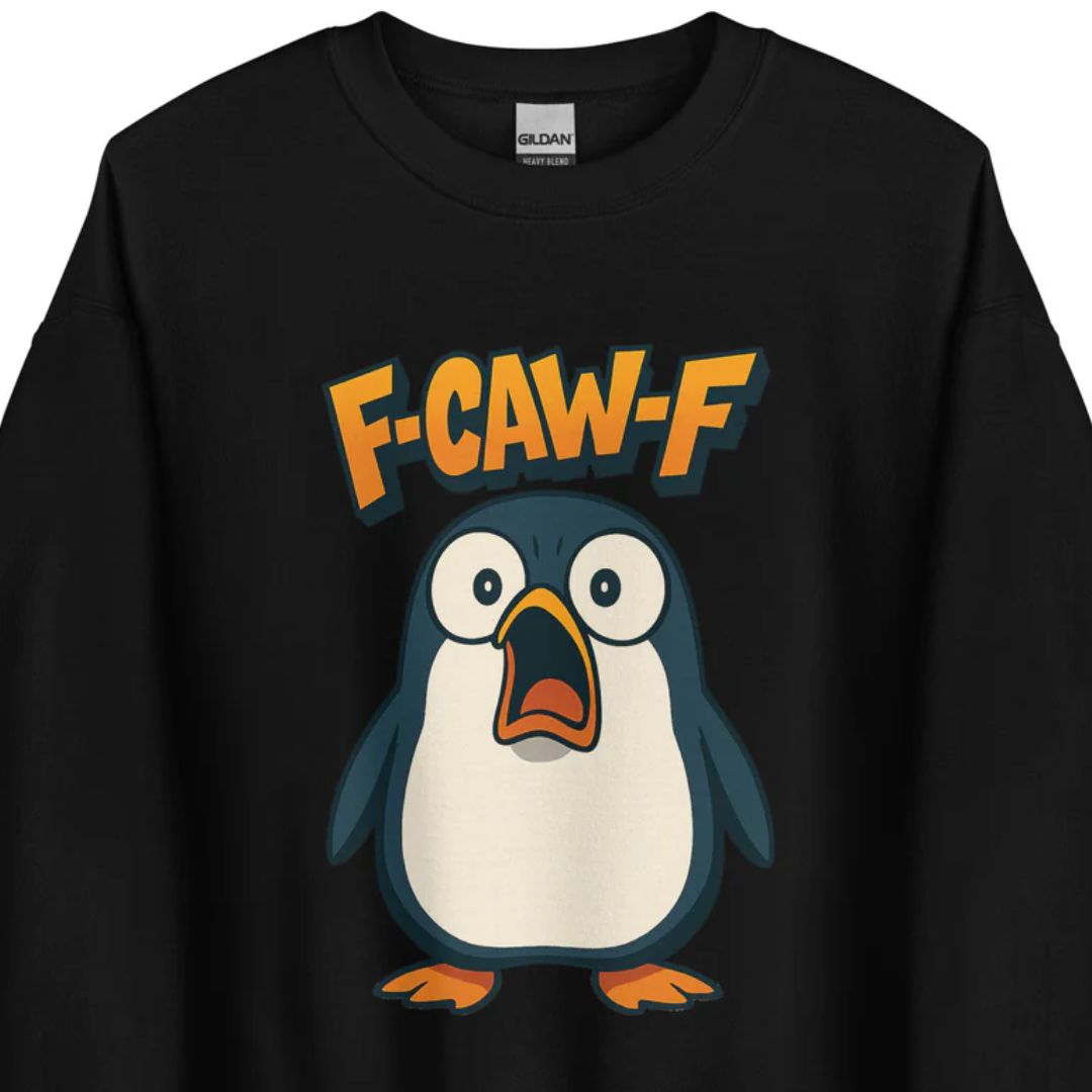 F-CAW-F – Schockierter Pinguin – Sweater