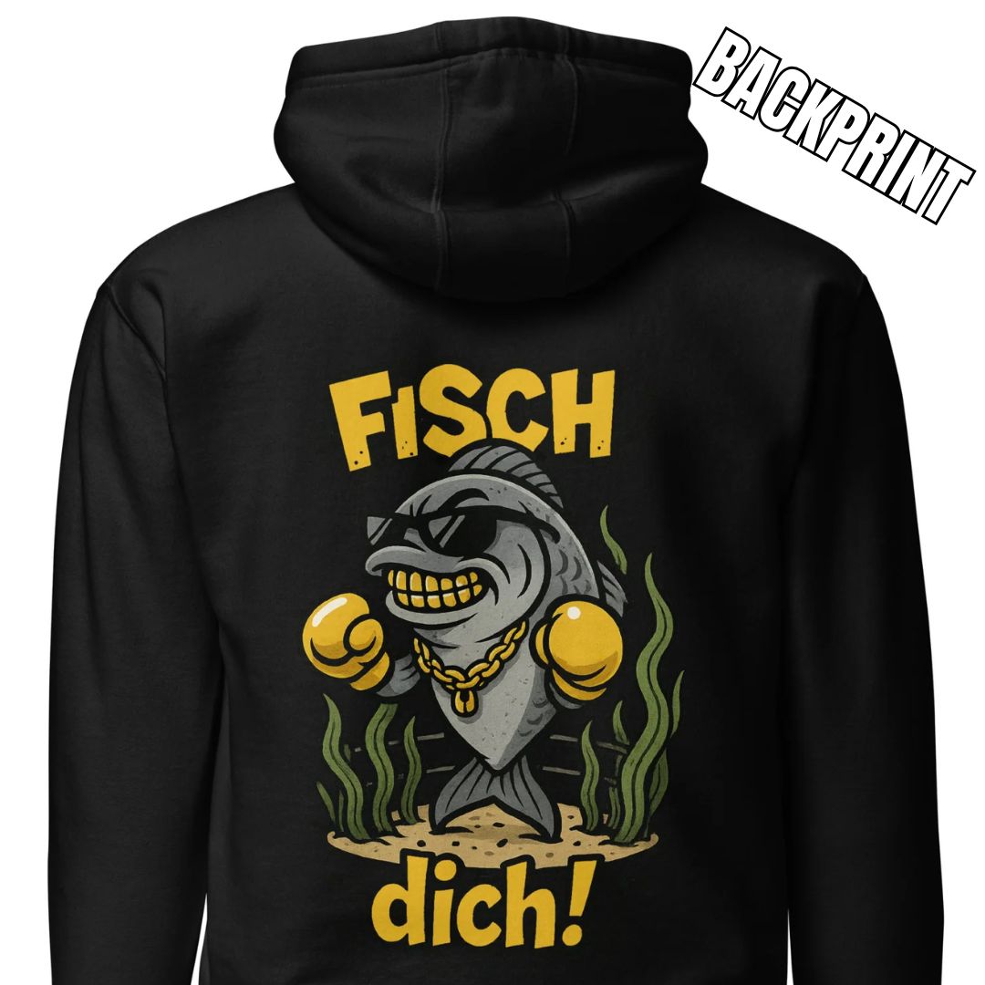 Fisch dich! – Unisex Hoodie Backprint