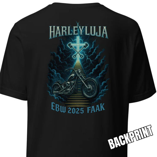 HARLEYLUJA – EBW 2025 Backprint T-Shirt
