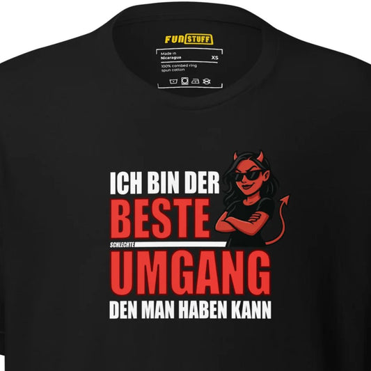 I am the best bad company – Shirt with Female Devil