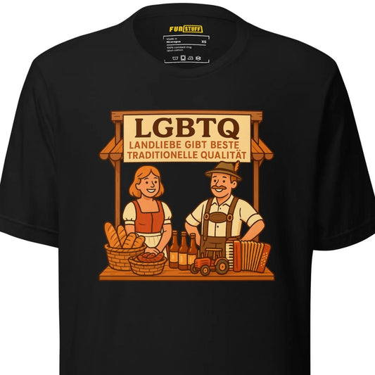 LGBTQ – Landliebe gibt beste traditionelle Qualität – Unisex T-Shirt