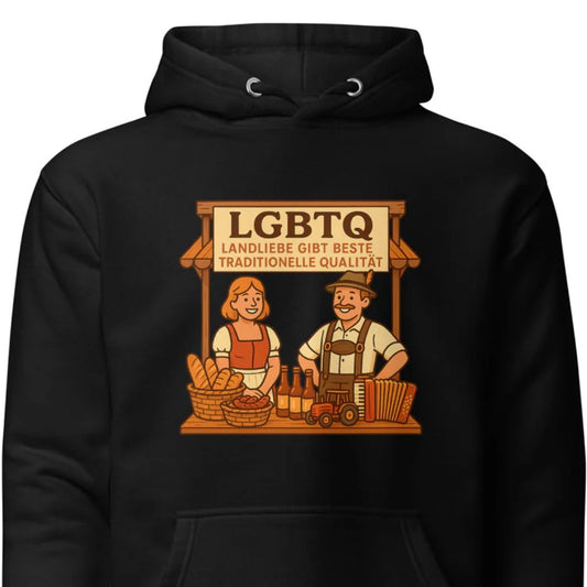 LGBTQ – Landliebe gibt beste traditionelle Qualität – Hoodie