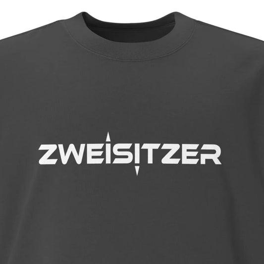 Oversized T-Shirt “TWO-SEATER” - with washed-out look