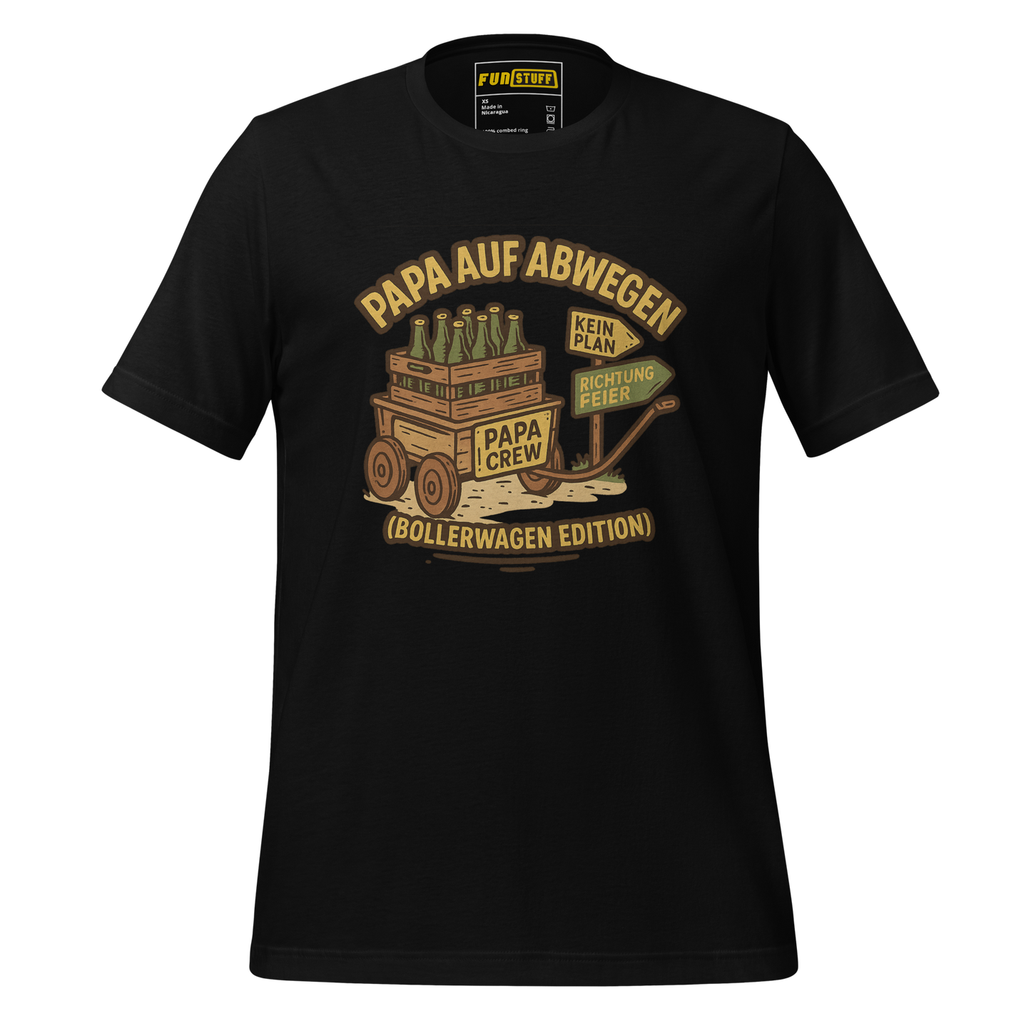 Papa auf Abwegen (Bollerwagen Edition) - Shirt