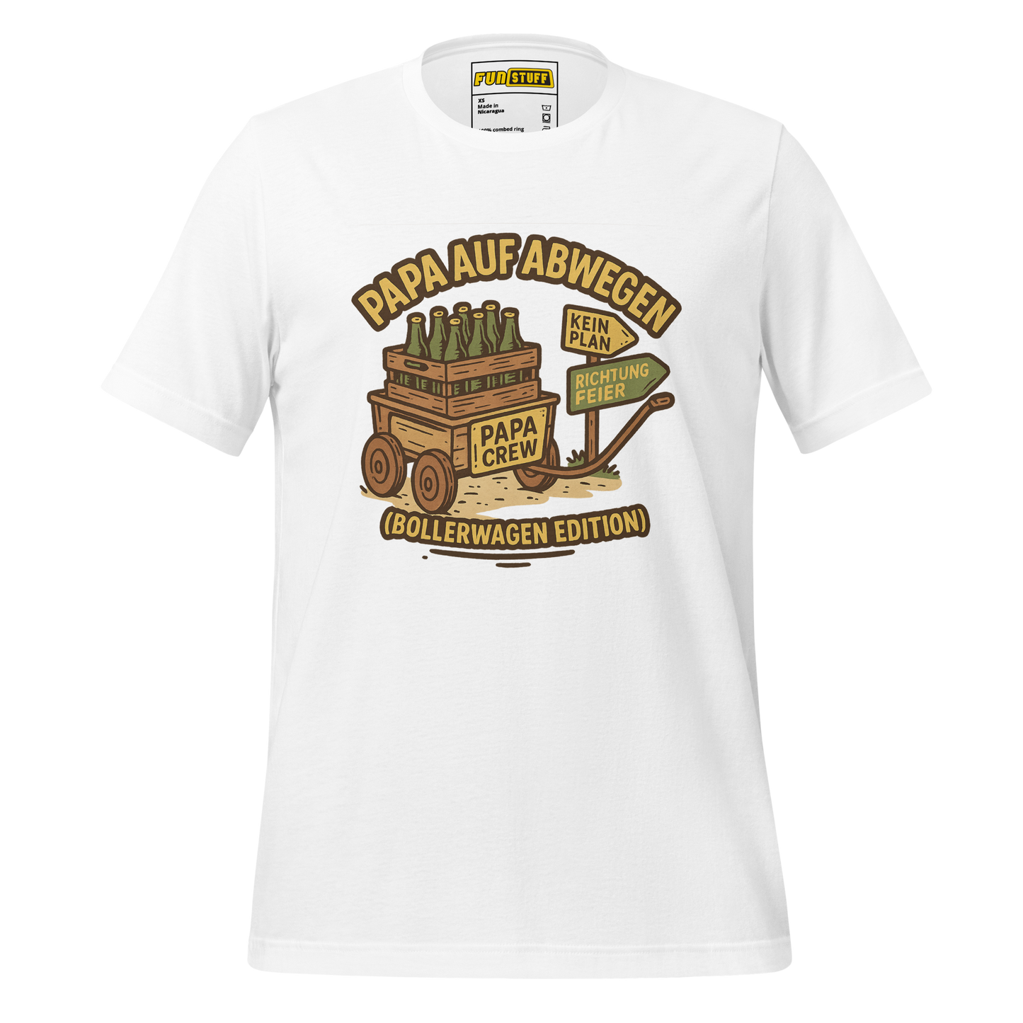 Papa auf Abwegen (Bollerwagen Edition) - Shirt