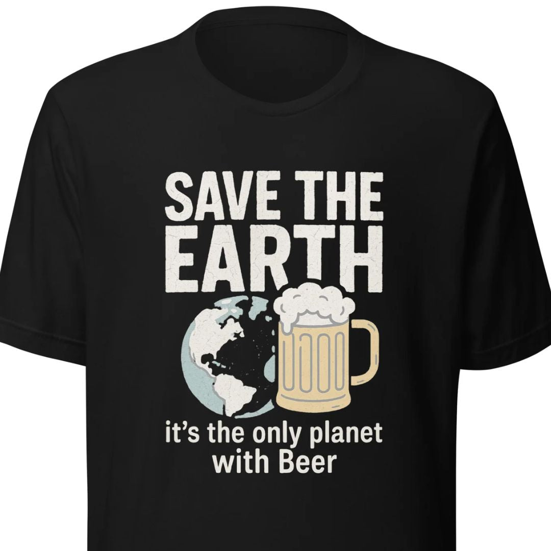 Save The Earth – It’s The Only Planet With Beer – Unisex T-Shirt