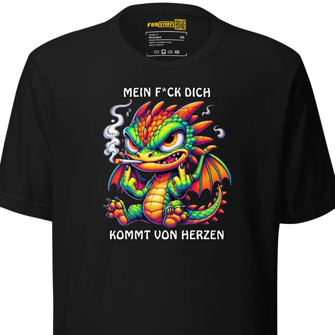 Smoko – Mein F*ck Dich kommt von Herzen - Unisex-T-Shirt