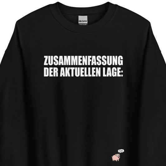 Zusammenfassung der aktuellen Lage - Unisex Sweater