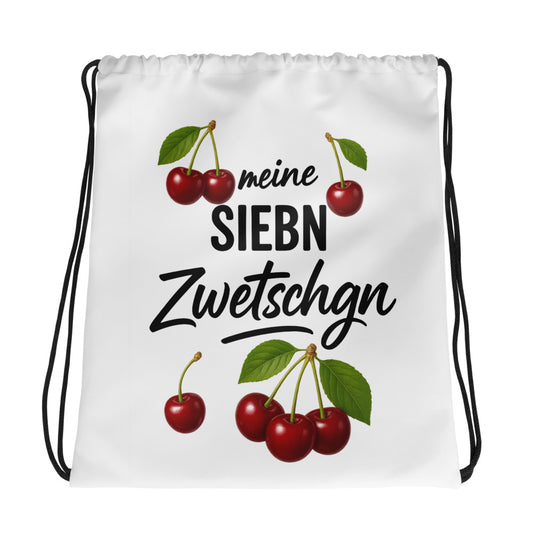 Meine Siebn Zwetschgn - Kordelzug-Beutel