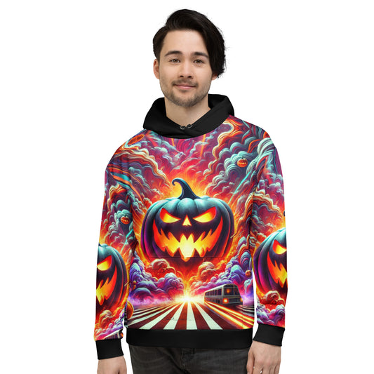 Hell-O-Ween Pumpkin Full Print Hoodie