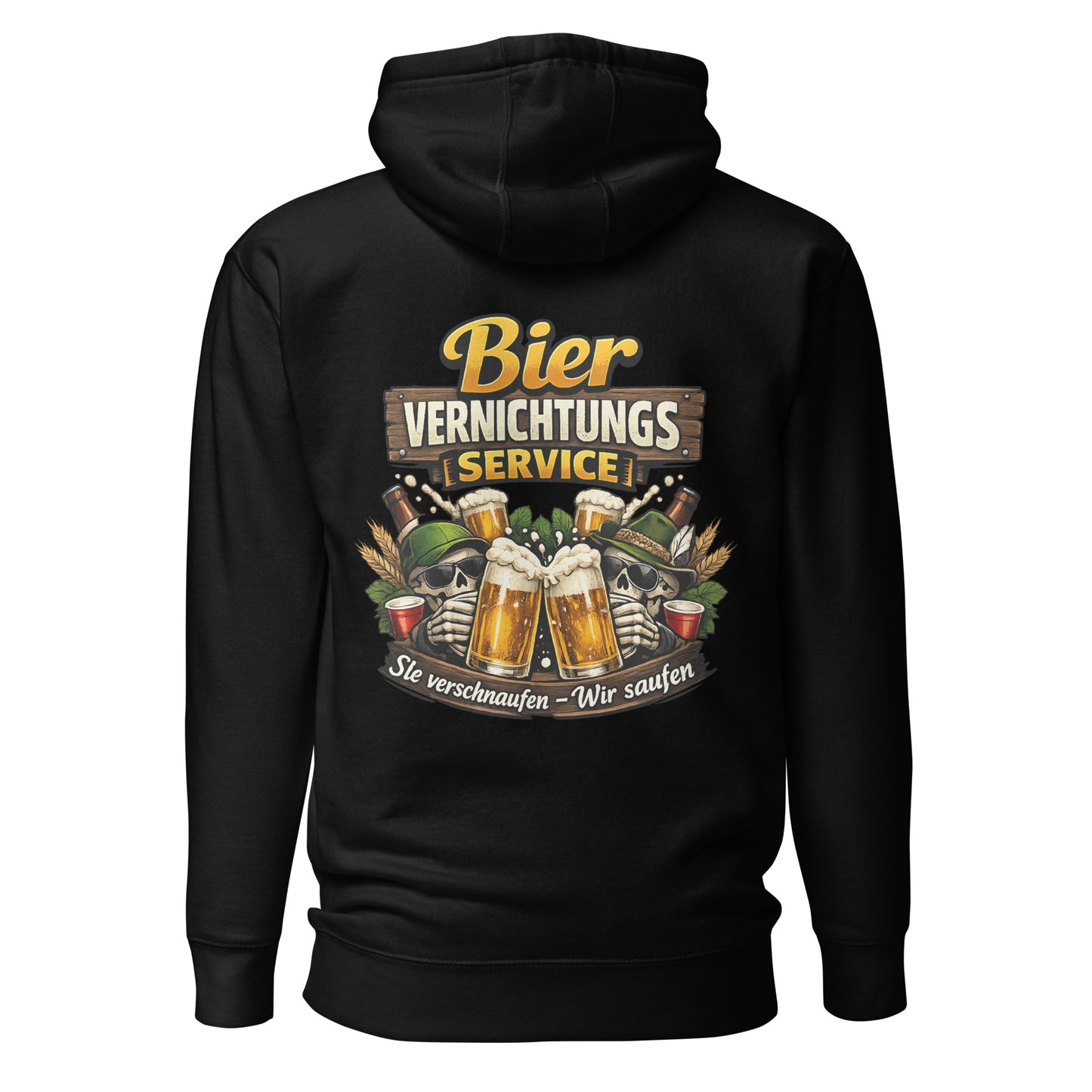 Beer Destruction Service – Backprint Statement Hoodie