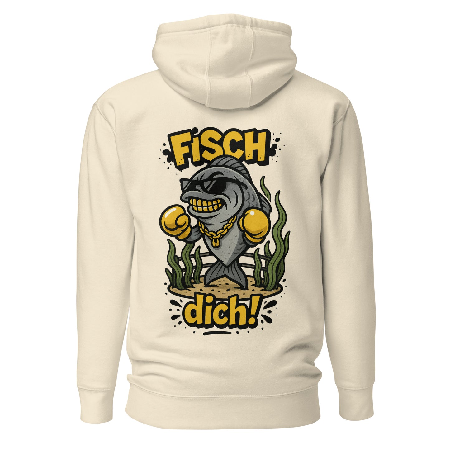 Fisch dich! – Unisex Hoodie Backprint