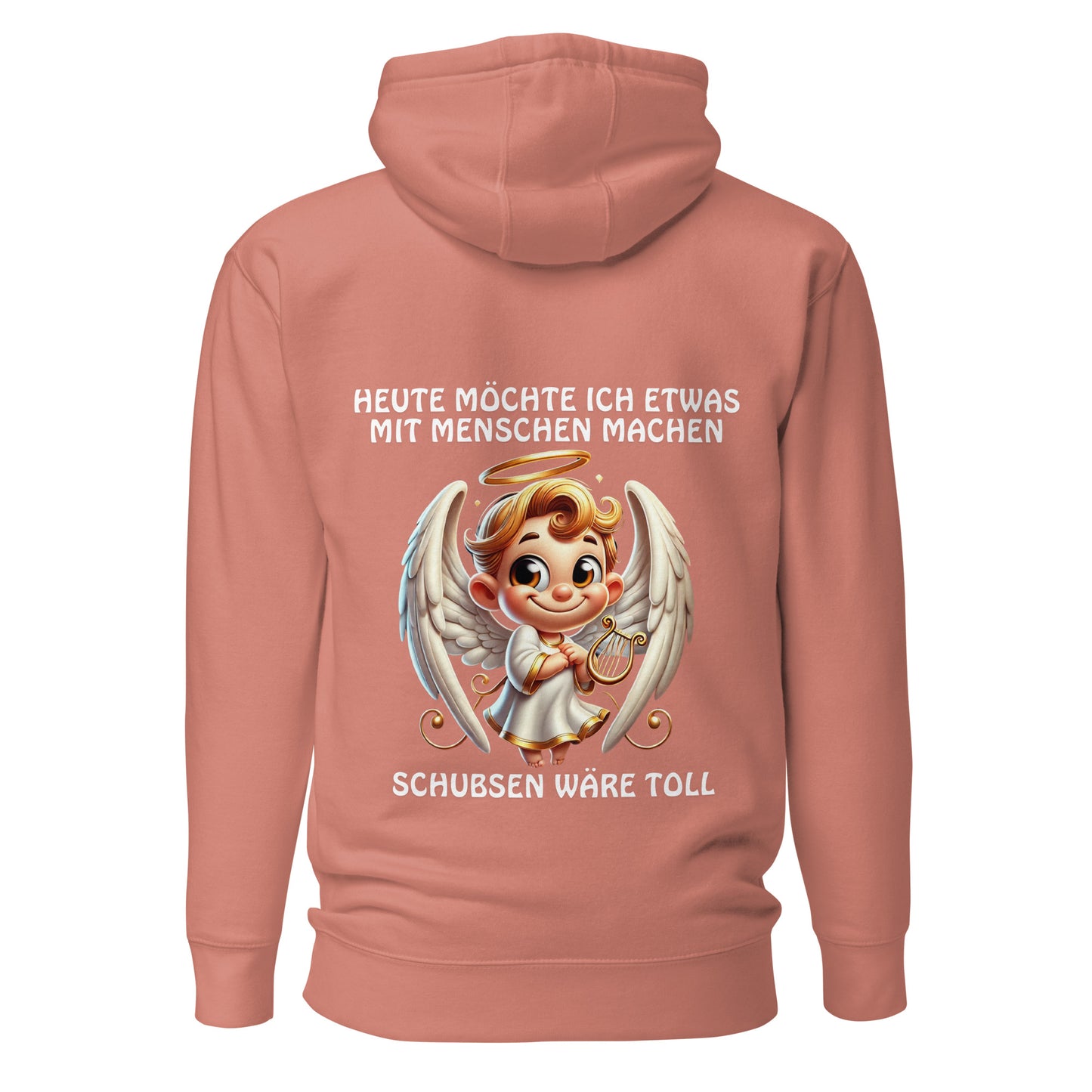 Engel Schubsen wäre toll – Unisex Hoodie Backprint