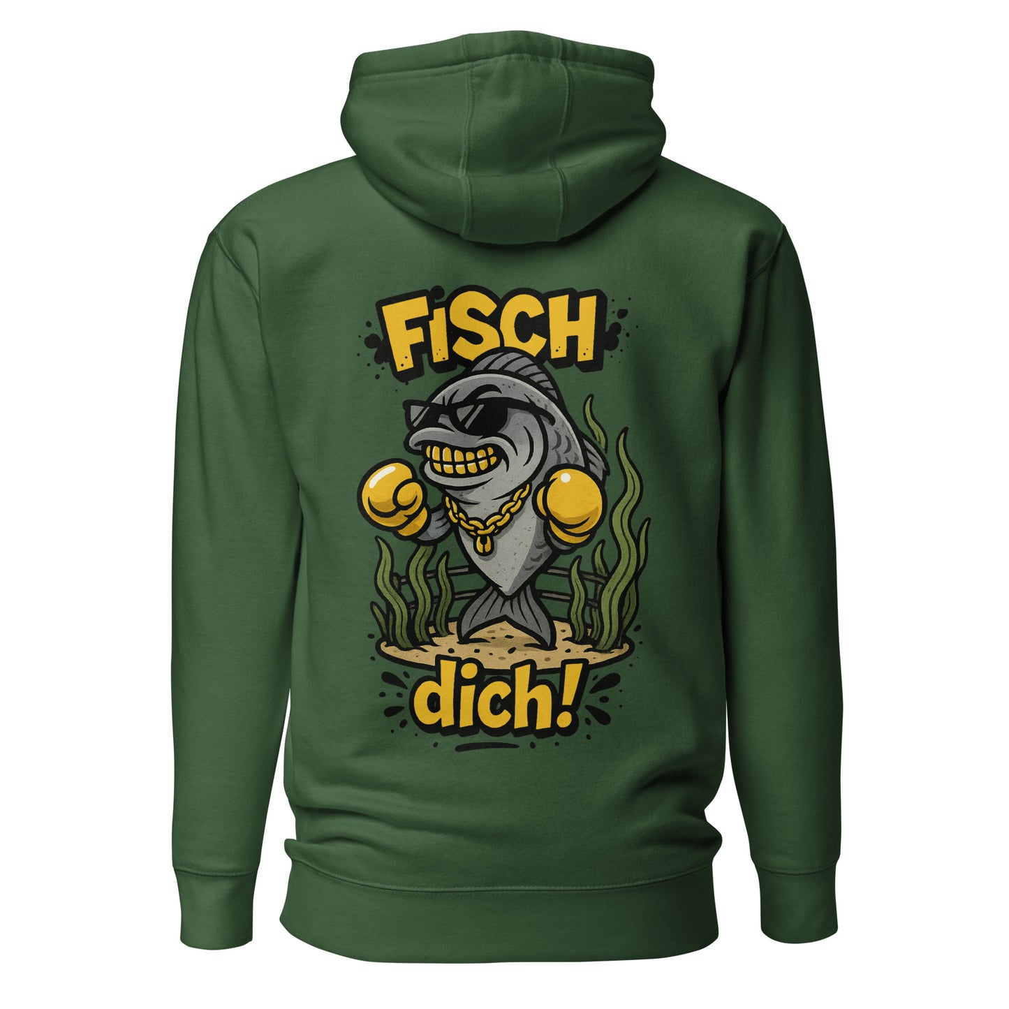Fisch dich! – Unisex Hoodie Backprint