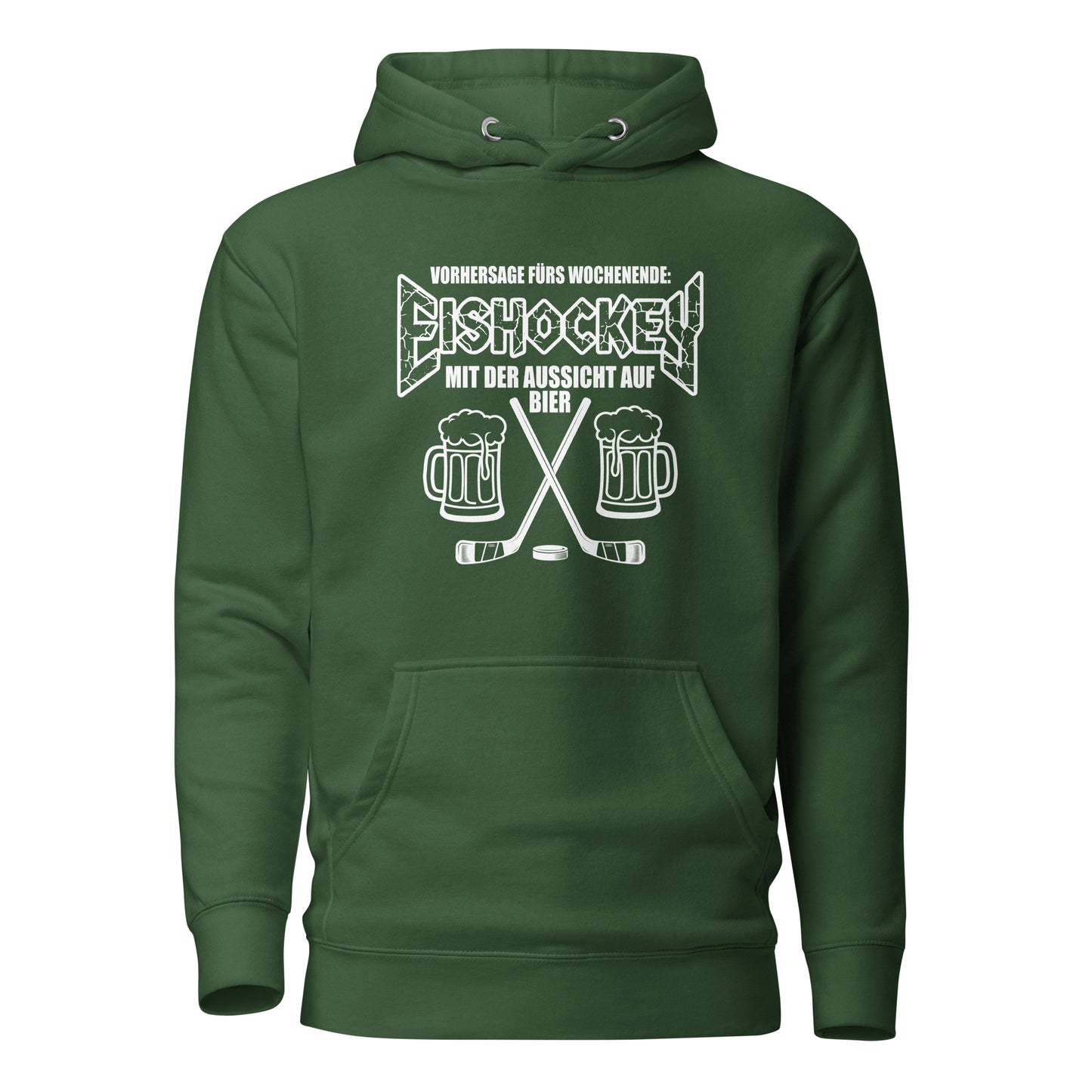 Vorhersage fürs Wochenende: Eishockey & Bier - Unisex Hoodie