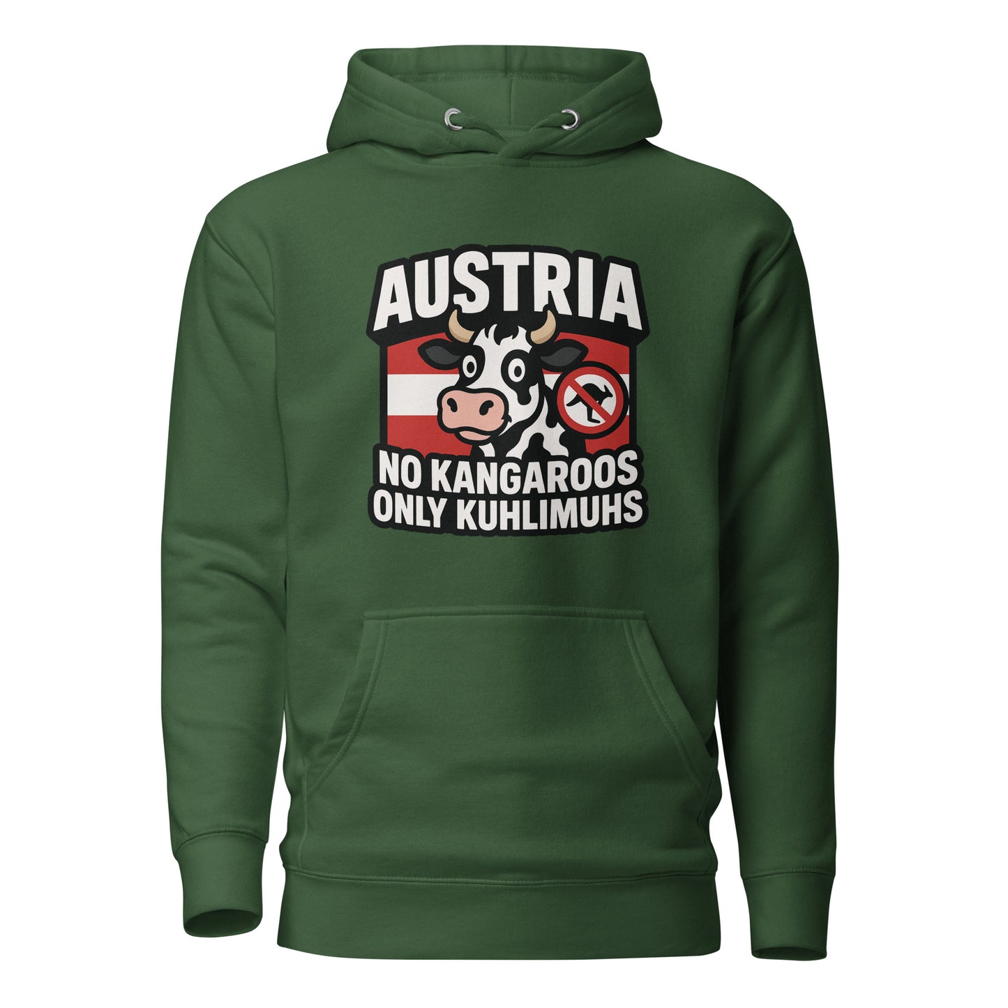 Austria – No Kangaroos, only Kuhlimuhs – Hoodie