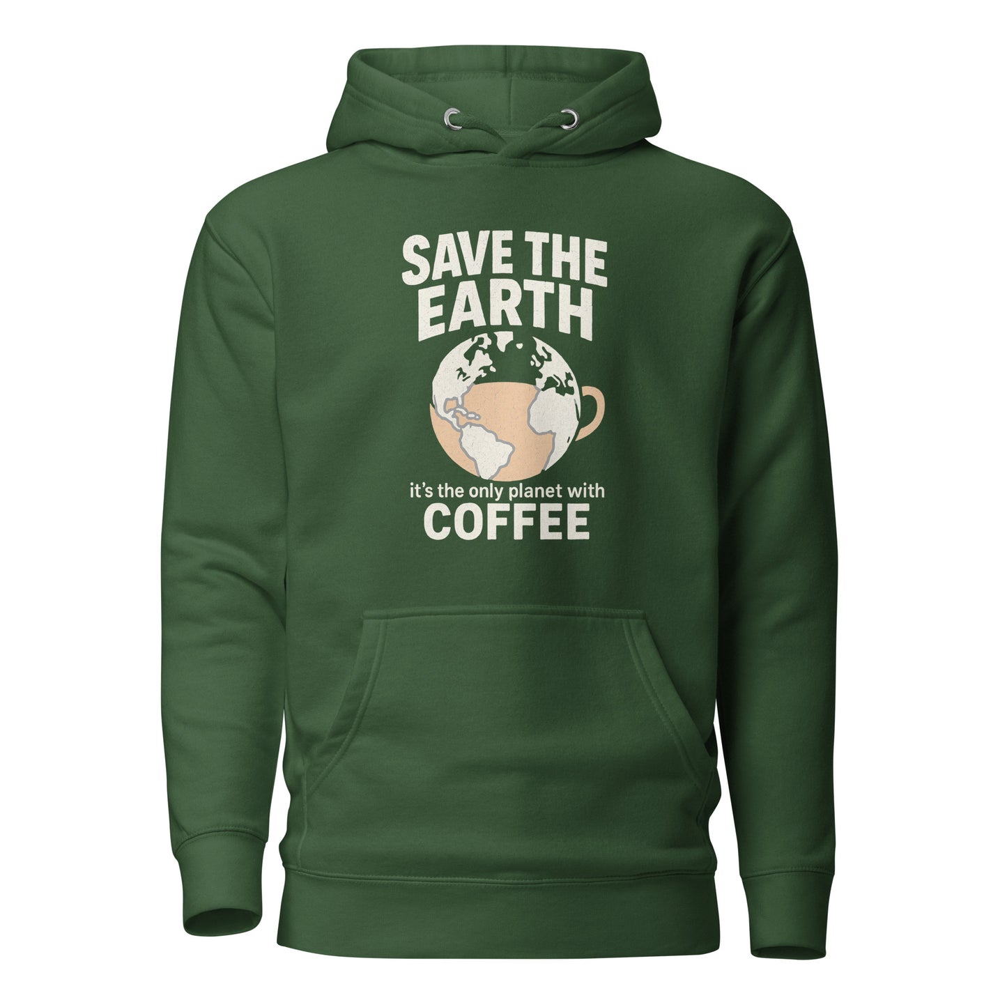 Save The Earth – It’s The Only Planet With Coffee – Unisex Hoodie