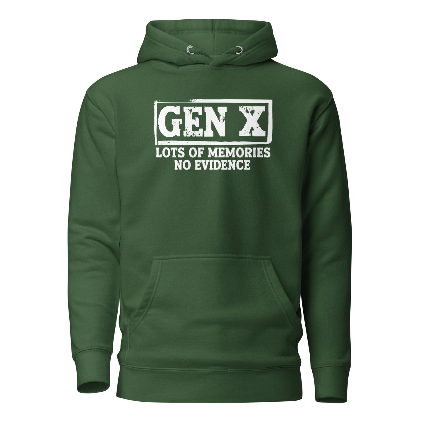 Gen X – Lots of Memories, No Evidence – Unisex Hoodie