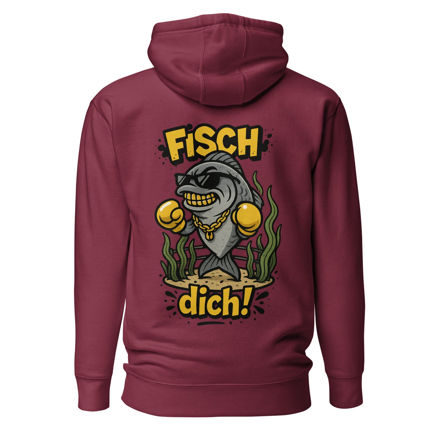 Fisch dich! – Unisex Hoodie Backprint