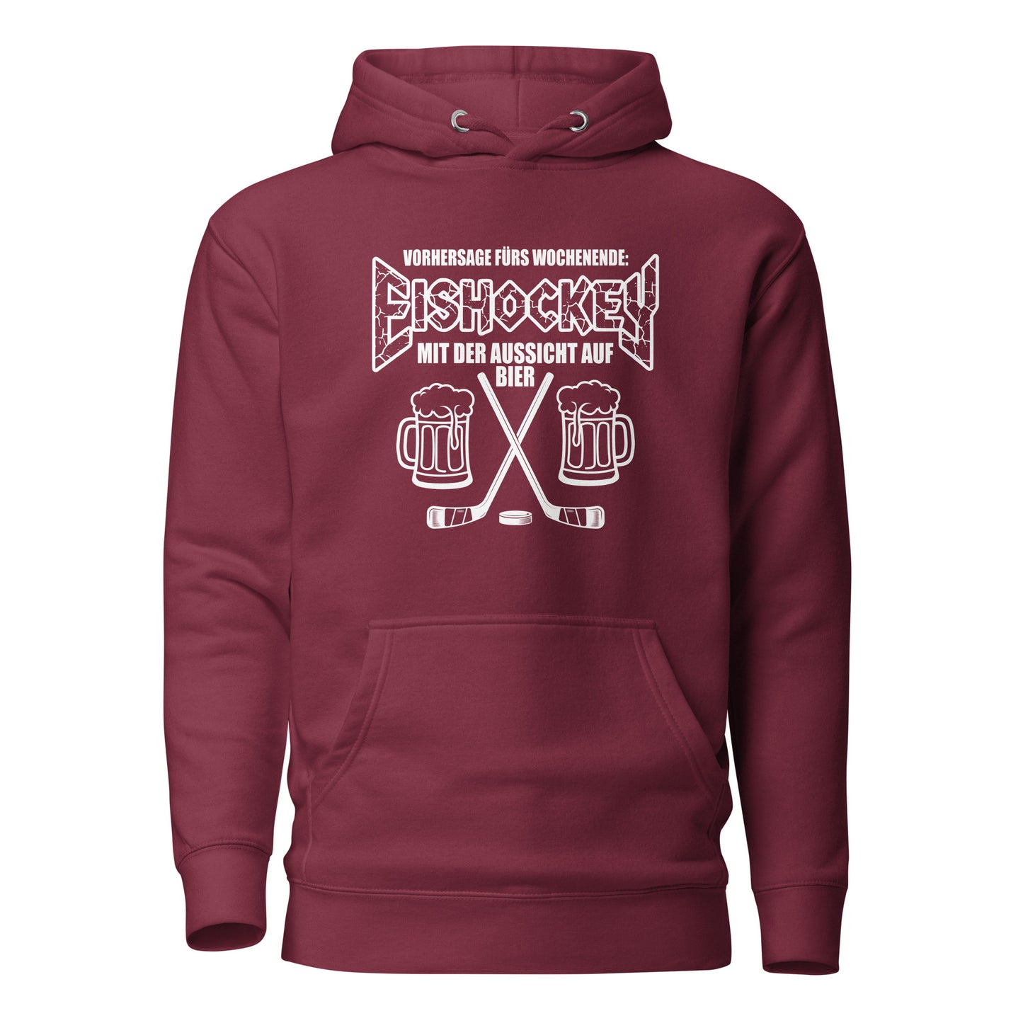 Vorhersage fürs Wochenende: Eishockey & Bier - Unisex Hoodie