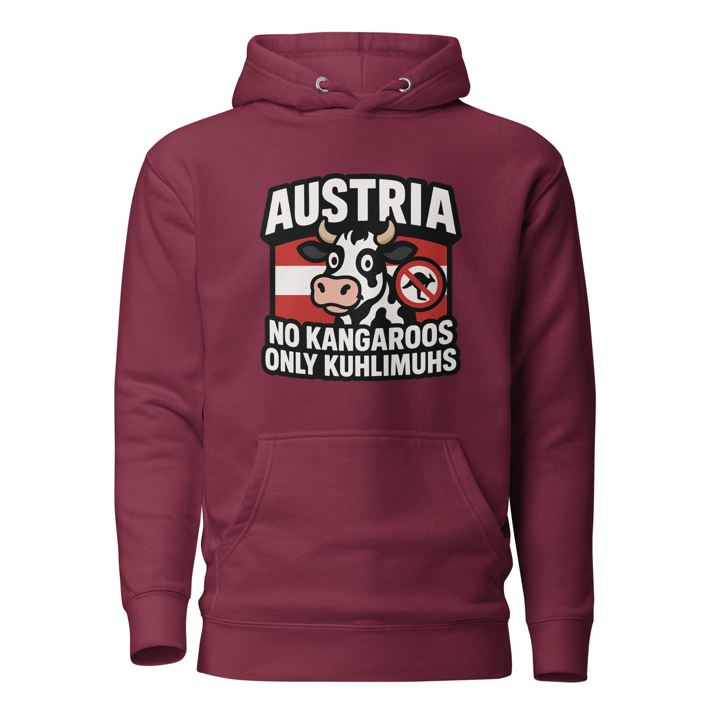 Austria – No Kangaroos, only Kuhlimuhs – Hoodie