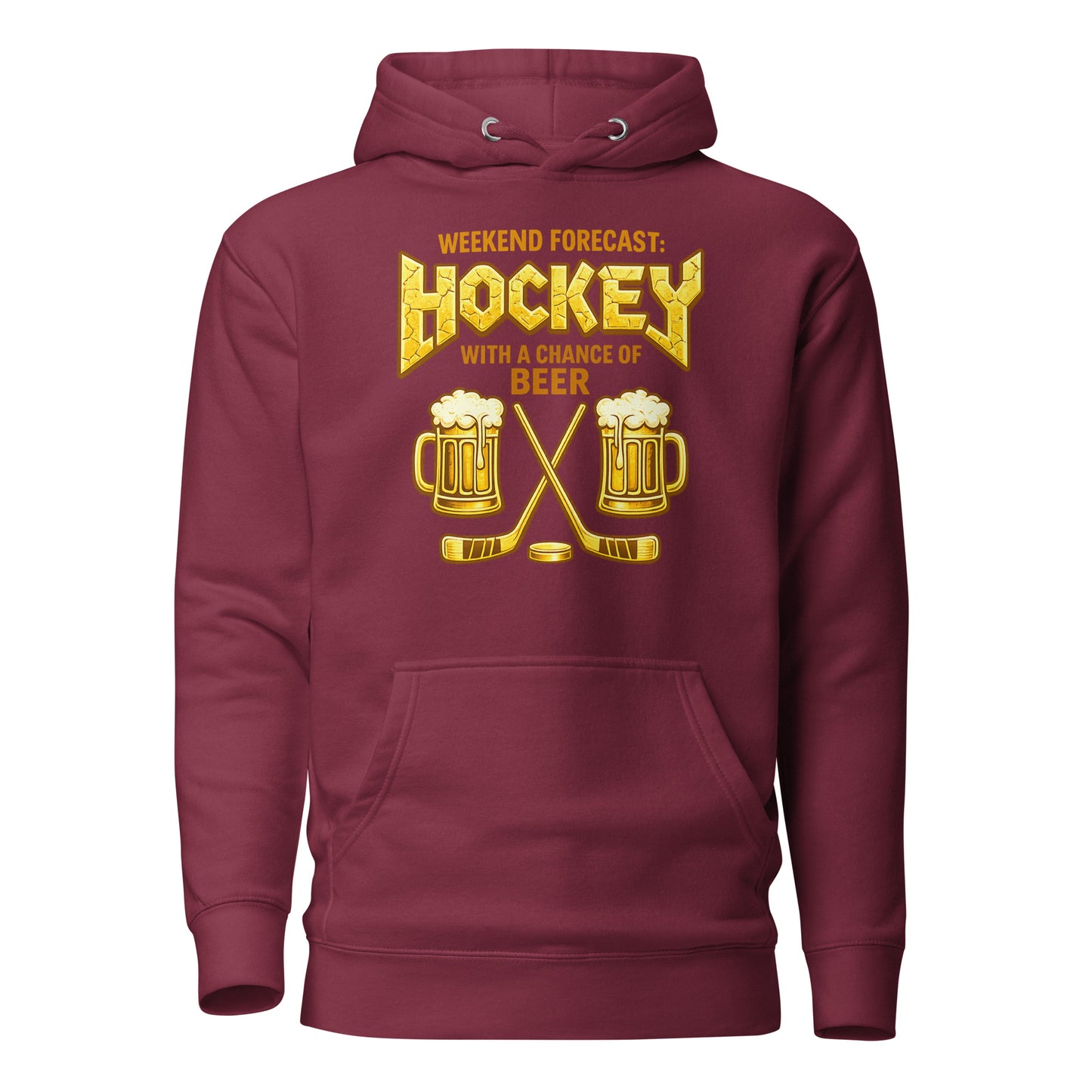 Weekend Forecast: Hockey with a Chance of Beer – Unisex Hoodie