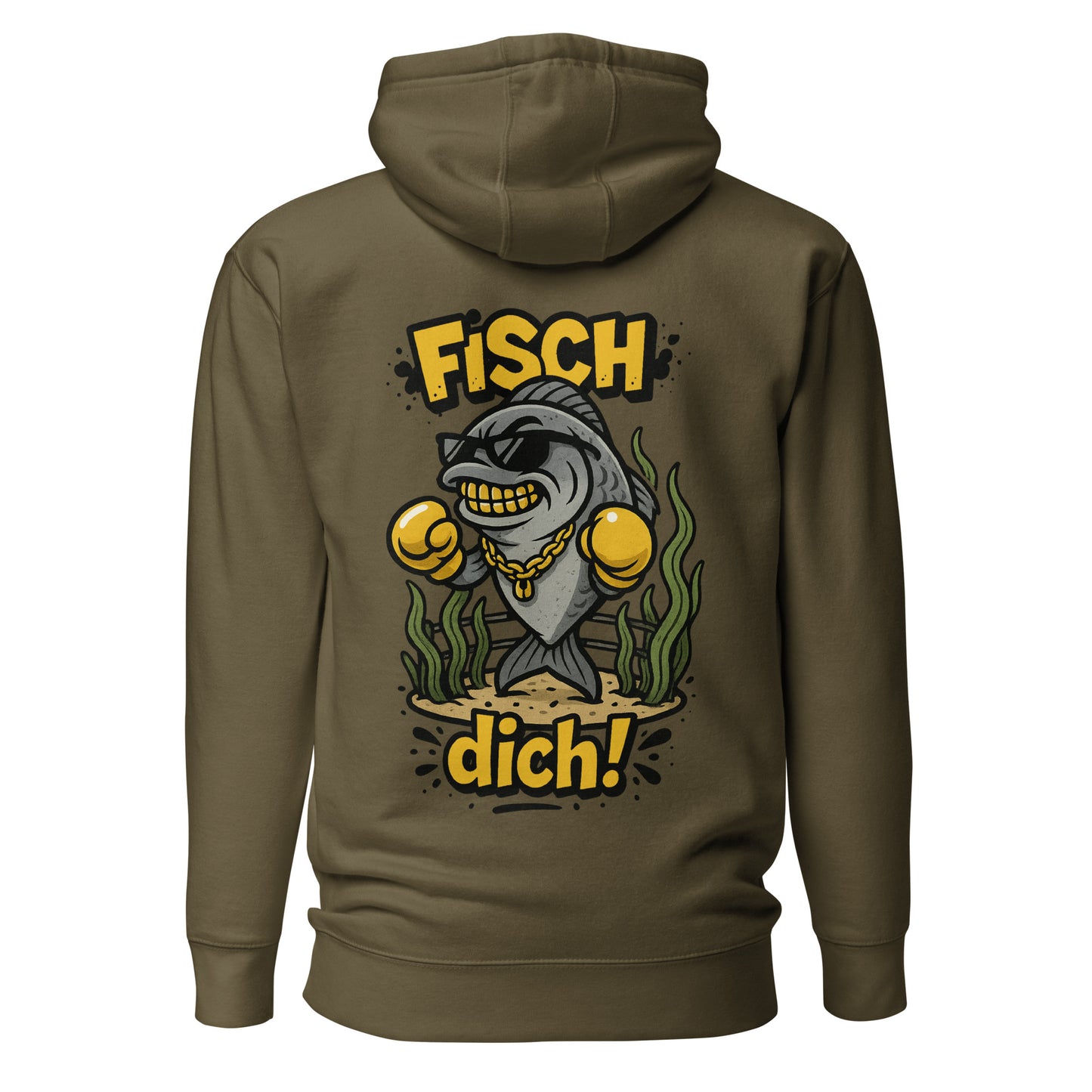 Fisch dich! – Unisex Hoodie Backprint