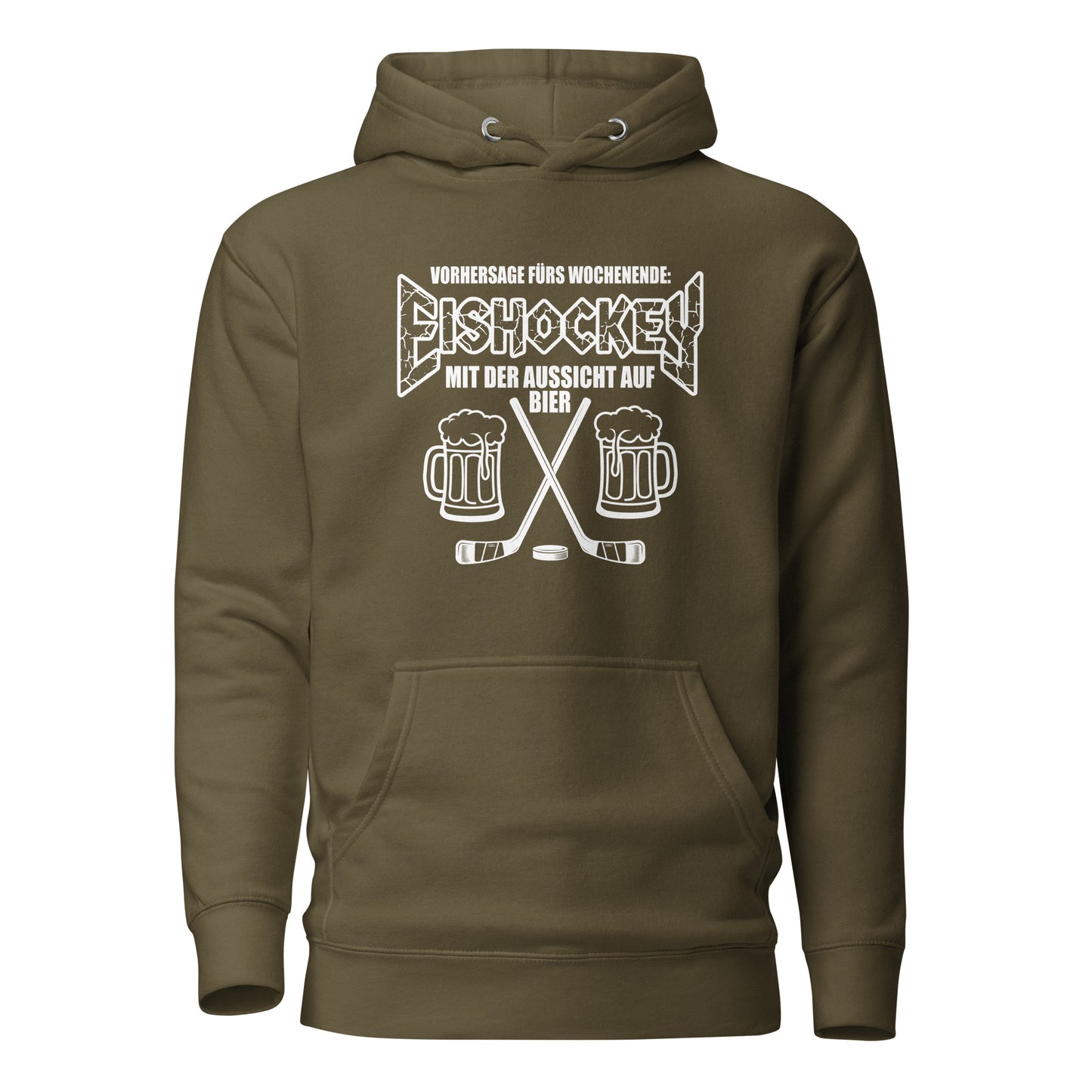 Vorhersage fürs Wochenende: Eishockey & Bier - Unisex Hoodie