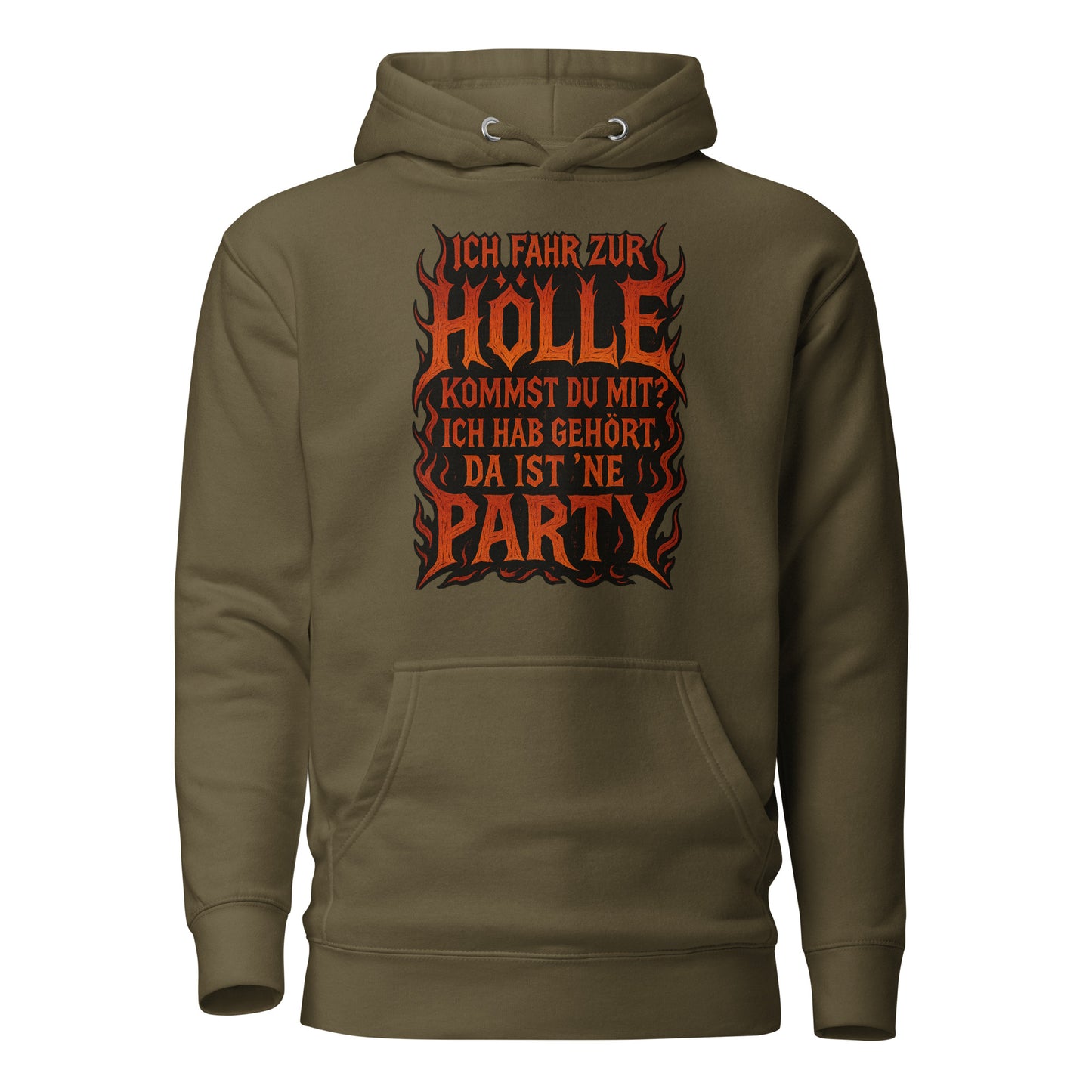 Ich fahr zur Hölle - da ist ’ne Party! Unisex Hoodie