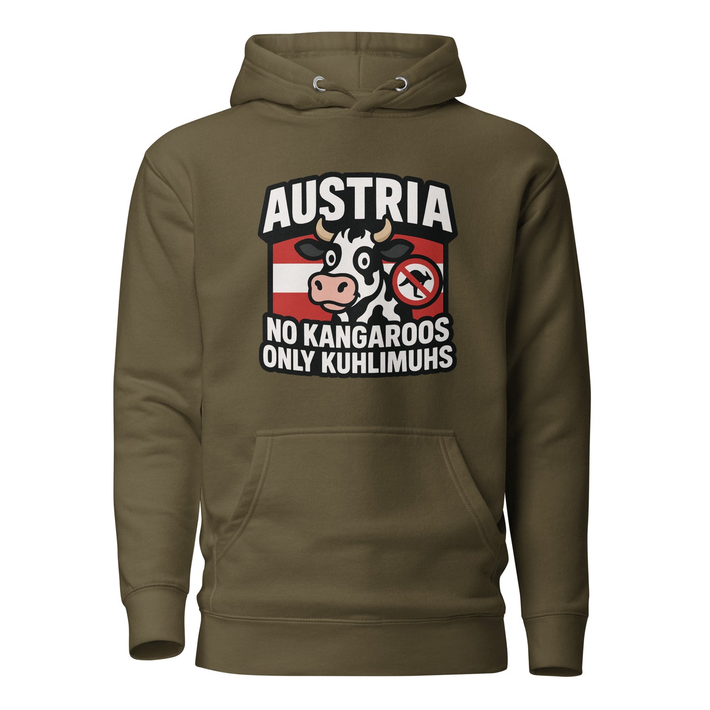Austria – No Kangaroos, only Kuhlimuhs – Hoodie