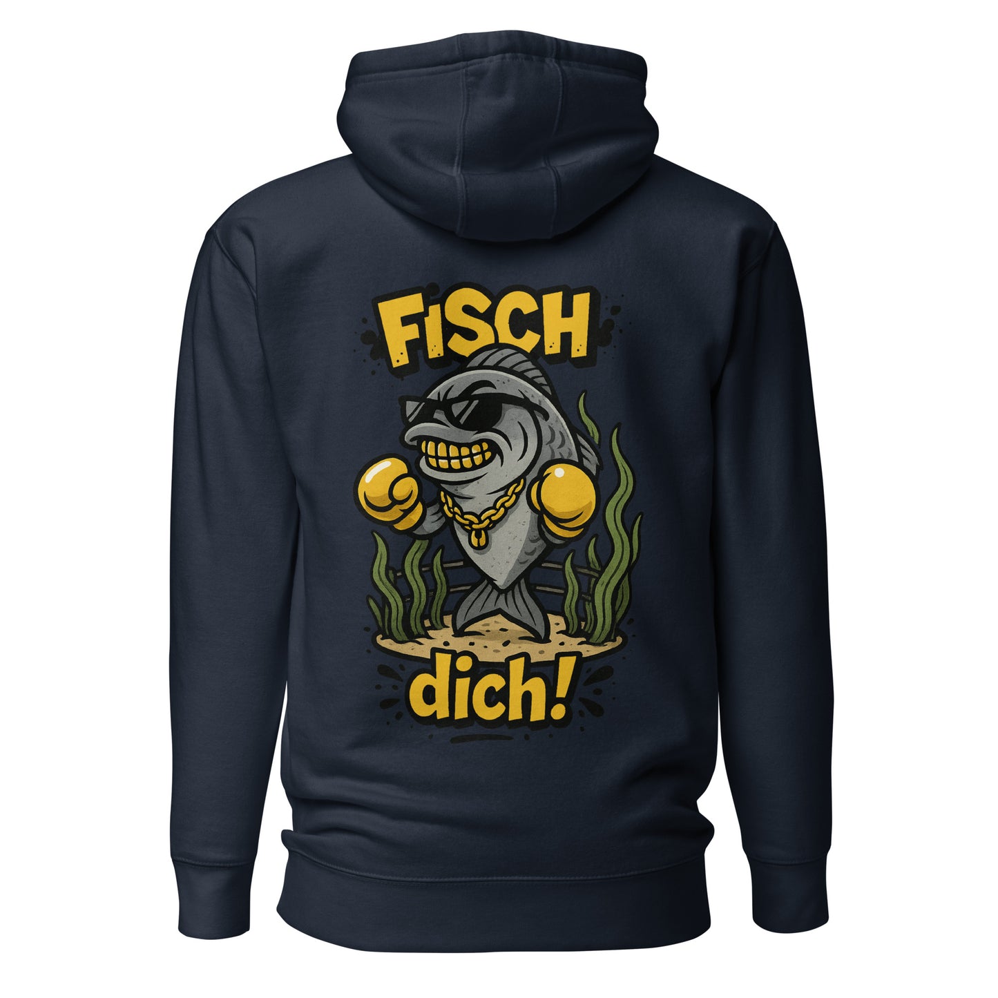 Fisch dich! – Unisex Hoodie Backprint