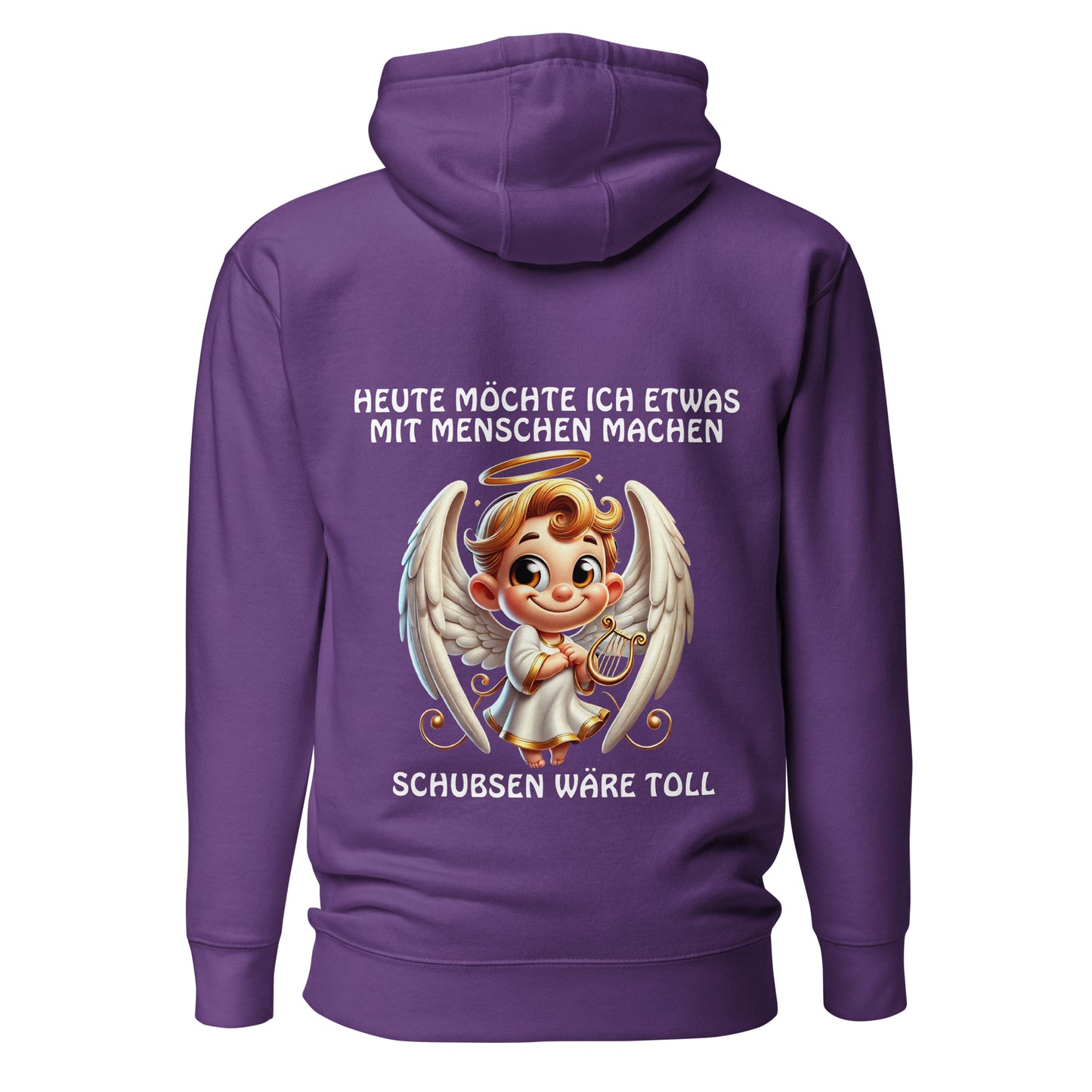Engel Schubsen wäre toll – Unisex Hoodie Backprint